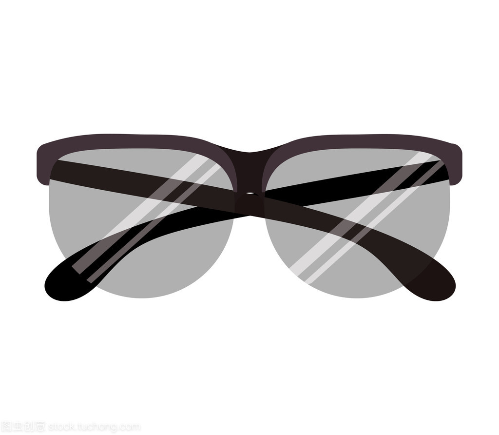 戴著無框眼鏡圓形圖形